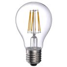 LANDLITE LED filament, E27, 6W, A60, 600lm, 2700K, pear shaped bulb (LED-A60-6W/FLT)