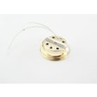 LANDLITE DL-08, 1xJC max 20W 12V G4 halogen lamp, fix design, single downlight lamp,brass