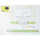 LANDLITE DL-710, 1X230V R50 E14 max 40W, tilt, single downlight lamp, chrome