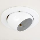 LANDLITE DL-720, 1X230V R63 E27 max 60W,tilt, single downlight lamp, white
