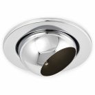LANDLITE DL-720, 1X230V R63 E27 max 60W, tilt, single downlight lamp, chrome