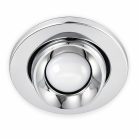LANDLITE DL-720, 1X230V R63 E27 max 60W, tilt, single downlight lamp, chrome