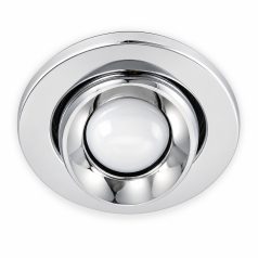   LANDLITE DL-720, 1X230V R63 E27 max 60W, tilt, single downlight lamp, chrome