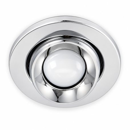 LANDLITE DL-720, 1X230V R63 E27 max 60W, tilt, single downlight lamp, chrome