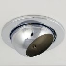 LANDLITE DL-730, 1X230V R80 E27 max 100W, tilt, single downlight lamp, chrome