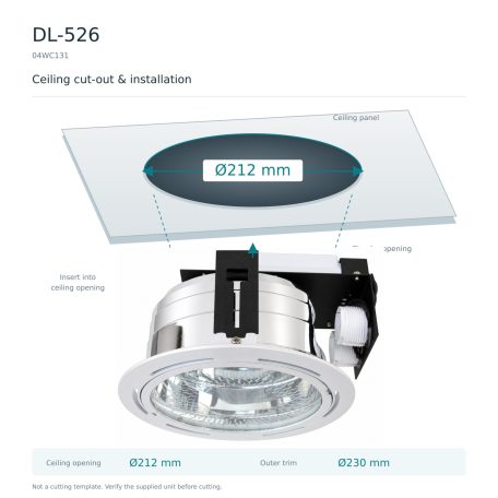 LANDLITE DL-526, 2x26W 230V G24q-3 recessed downlight
