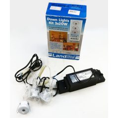   LANDLITE KIT-511-3, 3pcs JC-20W G4 12V halogen lamp, fix design, 