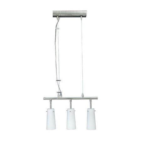LANDLITE CL-004, 3XE14 60W, opal glass, nickel matt, Pendant Light