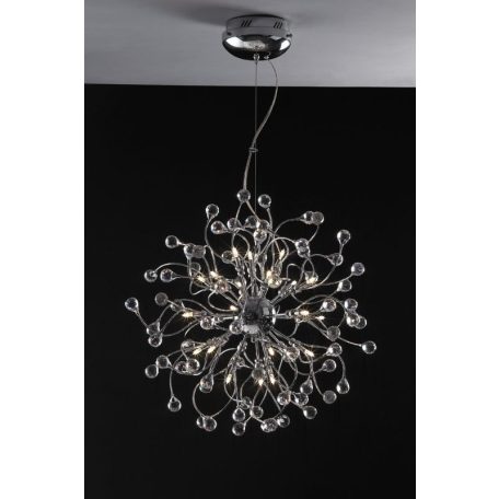 LANDLITE MONACO, MD2184/24, 24XG4 12V 10W halogen,chrome, crystal lamp