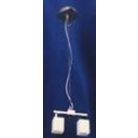 LANDLITE CL-013-2, modern hanging lamp 2xG9-40W 230V matt nickel