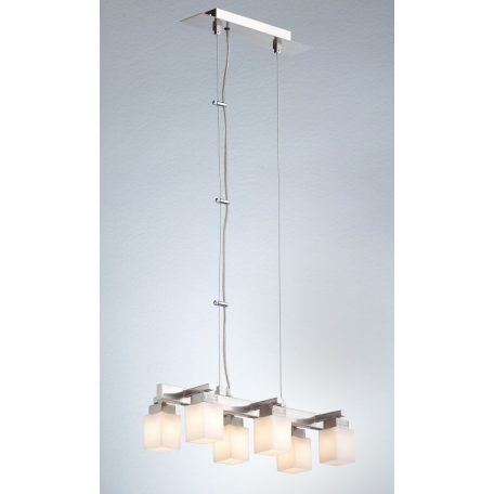 LANDLITE CL-013-6, modern hanging lamp 6xG9-40W 230V matt nickel