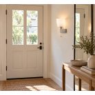 LANDLITE QUBELLE W1L, 1X230V G9 40W, nickel satin, WALL LAMP