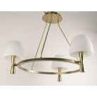 LANDLITE MW-5362/3C-S-C, antique bronze, round glass, Ceiling Lights