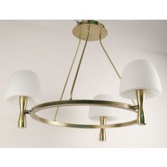   LANDLITE MW-5362/3C-S-C, antique bronze, round glass, Ceiling Lights