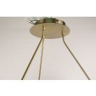 LANDLITE MW-5362/3C-S-C, antique bronze, round glass, Ceiling Lights