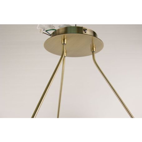 LANDLITE MW-5362/3C-S-C, antique bronze, round glass, Ceiling Lights