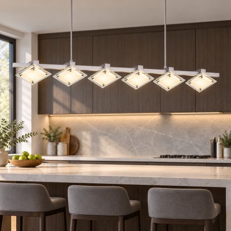 LANDLITE SHARONA MW-5424/6P modern mennyezeti lámpa 6xG9 40W 230V