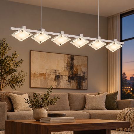 LANDLITE SHARONA MW-5424/6P modern mennyezeti lámpa 6xG9 40W 230V