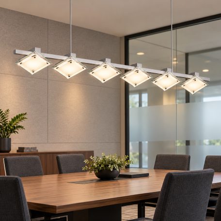 LANDLITE SHARONA MW-5424/6P modern mennyezeti lámpa 6xG9 40W 230V