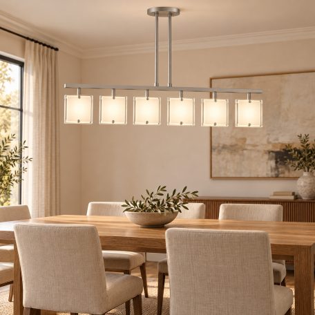 LANDLITE SHARONA MW-5424/6H modern mennyezeti lámpa 6xG9 40W 230V