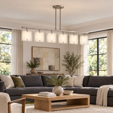 LANDLITE SHARONA MW-5424/6H modern mennyezeti lámpa 6xG9 40W 230V