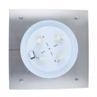 LANDLITE DUKE MW-4203/18inch,  mat chrome with 4xE27 socket, wall light / ceiling light