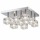 LANDLITE MW-5384/9C modern mennyezeti lámpa 9xG9 40W 230V