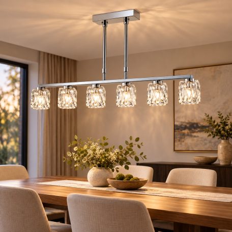 LANDLITE MW-5384/6HB modern függesztett lámpa 6xG9 40W 230V