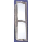 LANDLITE INGA-A02 modern fali lámpa 2xG9 40W 230V (matt króm / fehér üveg)