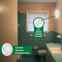   LANDLITE CLT-3019B, 2xPL/G23-9W, IP44, bathroom lamp with CFL