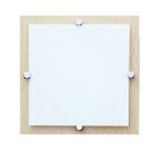LANDLITE MELIA 23 cm  1xG9 40W 230V  wall/ceiling lamp   - wood / white glass