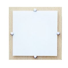   LANDLITE MELIA 23 cm  1xG9 40W 230V  wall/ceiling lamp   - wood / white glass