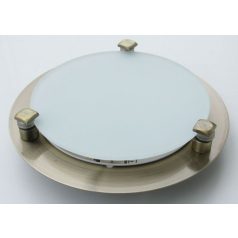   LANDLITE MELISSA D16 modern wall / ceiling lamp 1xG9 40W 230V (antique bronze / white glass)