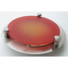   LANDLITE MELISSA D16 modern wall / ceiling lamp 1xG9 40W 230V (nickel / red glass)