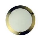 LANDLITE MELISSA D23 modern wall / ceiling lamp 1xG9 40W 230V (antique bronze / white glass)