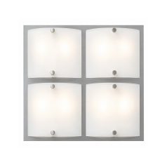   LANDLITE ARTUS 1174 modern fali / mennyezeti lámpa 4xG9 40W 230V (króm / matt-fehér üveg)