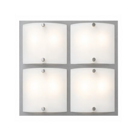 LANDLITE ARTUS 1174 modern fali / mennyezeti lámpa 4xG9 40W 230V (króm / matt-fehér üveg)
