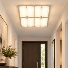 LANDLITE ARTUS 1174 modern fali / mennyezeti lámpa 4xG9 40W 230V (króm / matt-fehér üveg)