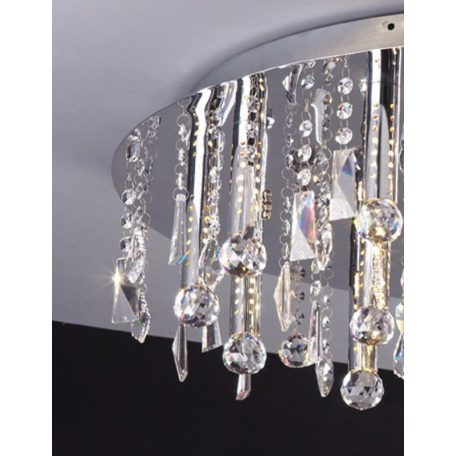 LANDLITE CASINO, MX2220/R-25, 25X10W G4 12V halogen, chrome crystal lamp