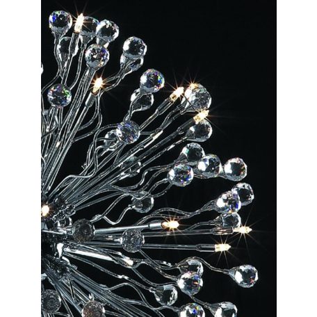 LANDLITE MONACO, MD2206/40, 40xG4 12V 10W halogen,chrome, crystal lamp