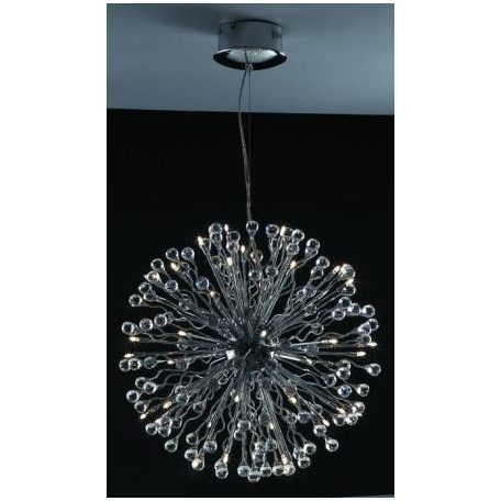 LANDLITE MONACO, MD2206/40, 40xG4 12V 10W halogen,chrome, crystal lamp