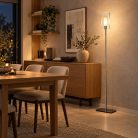 LANDLITE FIONA F8966/1L, 1x60W G9, Standing Lamp