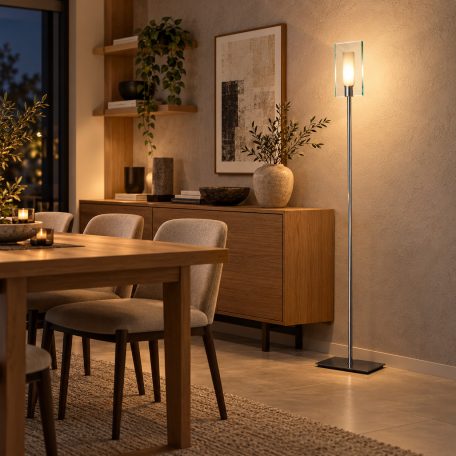 LANDLITE FIONA F8966/1L, 1x60W G9, Standing Lamp