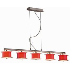 LANDLITE REFORMO P6026/5L red, 5XG9 60W 230V, hanging lamp