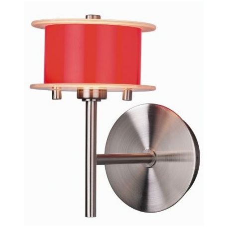 LANDLITE REFORMO W6026/1L red, 1XG9 60W 230V, wall lamp