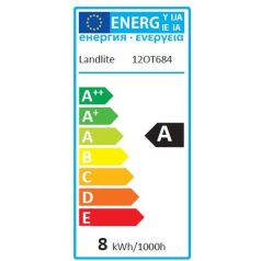   LANDLITE LED, E27, 8W, A60, 600lm 2800K, pear shaped bulb (LDM-A60-8W/1)