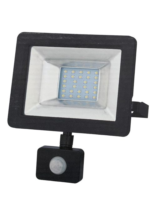 YRW20-WL76G, 20W, 4000K neutral white, 1900lm, IP54, Black, LED Reflector, LED Floodlight with motion sensor