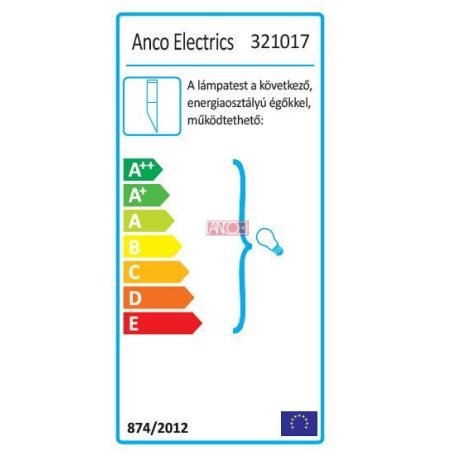 ANCO Hanovre outdoor wall lamp 40W, inox