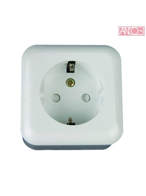 ANCO Austin grounding socket, white