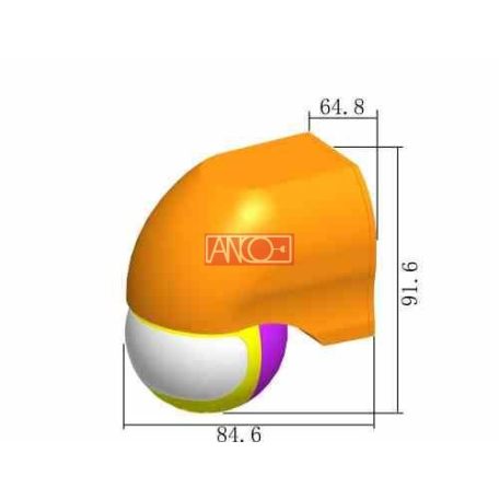ANCO IR motion detector 180°, white